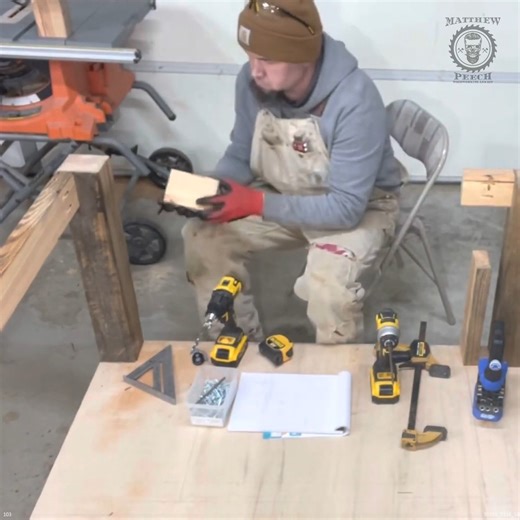 Building a Mobile Workbench with Table Saw Setup | Matthew Peech Woodworking And DIY