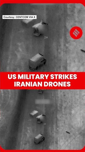 US Releases Footage of Strikes Destroying Iranian Drones Amid Escalating Conflict