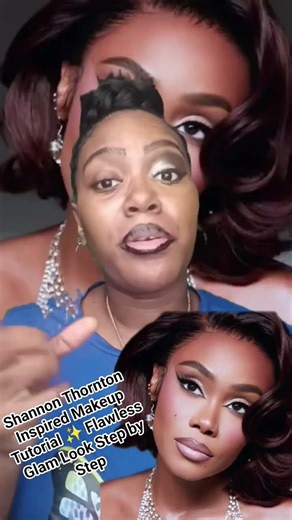 Shannon Thornton Inspired Makeup Tutorial ✨ Flawless Glam Look Step by Step#ShannonThornton, #Makeup