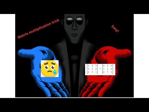 Matrix Multiplication Made Easy! A Simple Trick to Speed Up Your Calculations