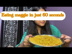Maggie Challenge| Eating maggie in 60 seconds
