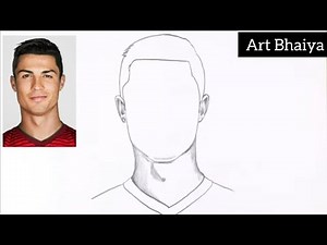 How to draw Cristiano Ronaldo | Easy and simple step by step Realistic Cristiano Ronaldo #cr7