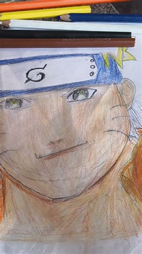 "First attempt at Naruto using no Peach color!" #anime#artists