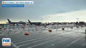 50 mph winds cancel McConnell Air Force Base airshow in Kansas | Latest Weather Clips | FOX Weather