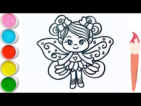 Cute Fairy Princess Drawing | How to draw A Fairy step by step for kids