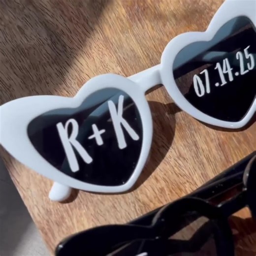 Wedding Sunglasses, FAST SHIPPING, Personalized Heart Sunglasses for Wedding, Custom Wedding Sunglasses, BULK Wedding Favors - Etsy