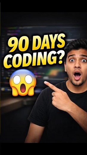 90 Days Coding Challenge 😳 | Zero → Developer Journey Begins?#shorts #coding #shortsfeed