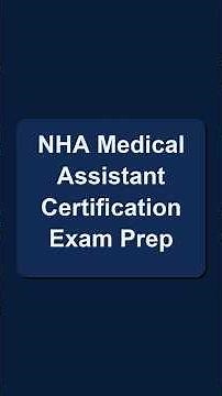 NHA Medical Assistant Certification Exam Prep 2026 #medicalaspirants #medicalassistance #examprep