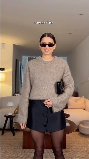 2 ways to crop your sweater perfect 🤎 | Which way is the best? 👀 #luxurystyle #howto #outfitideas