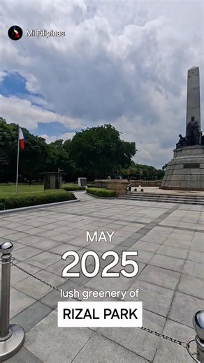 RIZAL PARK, MAY, 2025 The peaceful ambiance of Rizal Park, enhanced by lush greenery and towering trees, offers a serene escape that captures the heart. #PHCEHistory #RizalPark | Mi Filipinas
