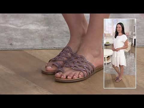 Vince Camuto Embellished Toe-Loop Sandals - Emmista on QVC