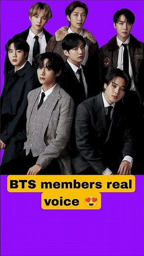 “Real Voice of BTS 😳 No Autotune!”