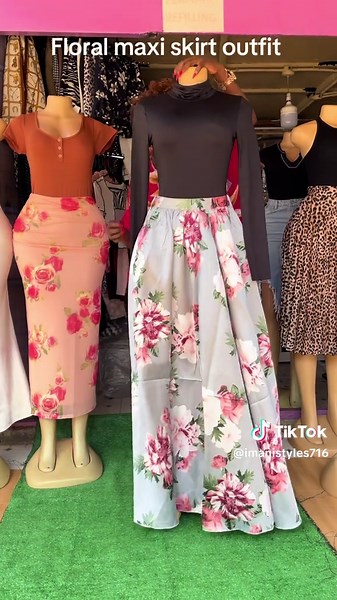 Elegant Floral Maxi Skirt Outfit Ideas