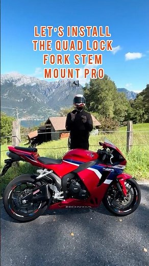 How to install the Quad Lock Fork Stem Mount | Step-by-step guide #honda #motorcycle #bike #quadlock