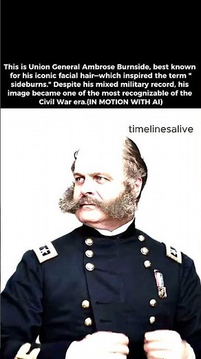 The Man Behind “Sideburns” – Gen Ambrose Burnside in Color