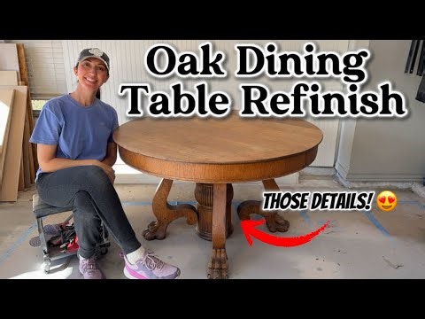 From Worn to Like New! How to Refinish a Dining Room Table Step by Step