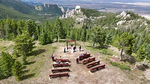 It's a beautiful day to say "I do!" We're excited to unveil our new on-mountain wedding site perched at 8,000 feet and overlooking the stunning Palisades of the Beartooth Mountain range with vistas that stretch beyond the horizon. Picture a scenic chairlift ride as your chariot to the perfect natural setting for exchanging vows on your unforgettable special day. Book your dream wedding at Red Lodge Mountain and let nature’s grandeur elevate your love story! Email us at groupsandevents@redlodgemo