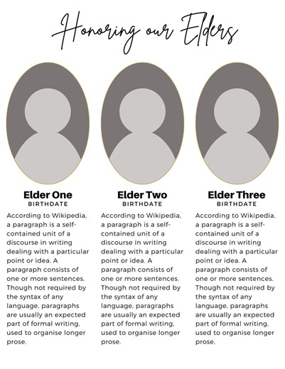 Family Reunion, Honoring Our Elders Family Reunion Booklet Editable Template, Canva Template, Family Reunion Idea, Family Reunion Template - Etsy