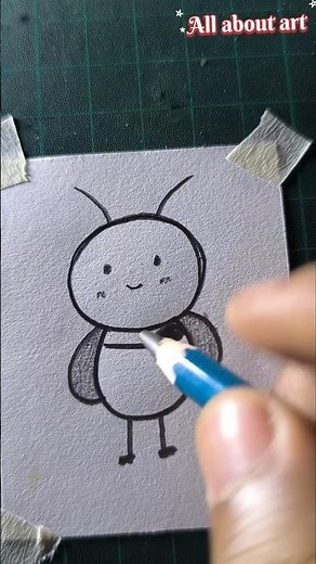 how to draw a bee