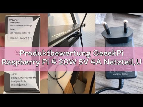 Produktbewertung GeeekPi Raspberry Pi 4 20W 5V 4A Netzteil,USB C Netzteil mit ON/Off Schalter für Ra