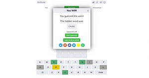 Compete to solve Wordle puzzles against others in WeWordle