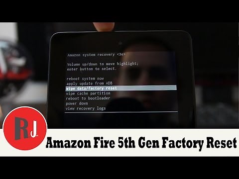 How to Factory Reset the Amazon Fire 5th gen 7in tablet