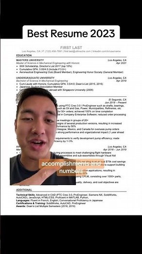 The best resume format you can use in 2023 for your dream job to 10X chances of landing it #resume