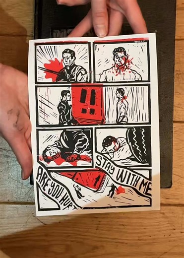 Satisfying Lino Print Process with Buddie