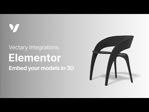 Embed 3D models to Elementor
