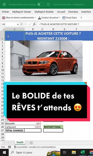 Calcul des loyers et intérêts d'emprunt avec une fonction financière