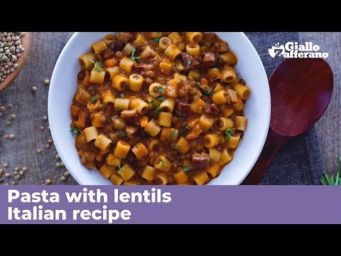 PASTA WITH LENTILS - Italian recipe