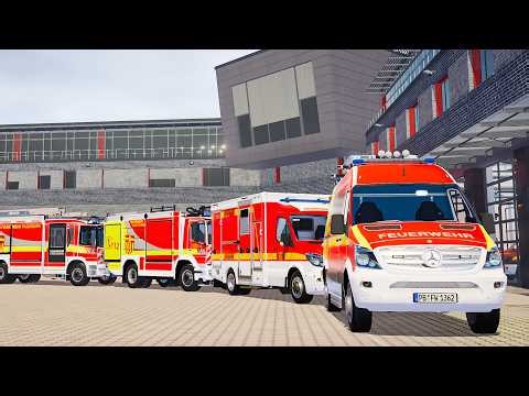 Emergency Call 112 – Paderborn All Firefighters Rapid Response! 🚒🔥 4K Ultra