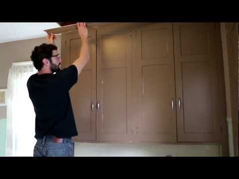 Removing Upper Cabinet Crown Molding