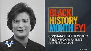 CIVIL RIGHTS ICON AND TRAILBLAZER: "The View" honors Constance Baker Motley, who was a civil rights lawyer that went on to become the first Black woman to serve as a federal judge. Learn about the political career of today’s #BlackHistoryMonth FYI: https://abcn.ws/3j56ZWu | The View
