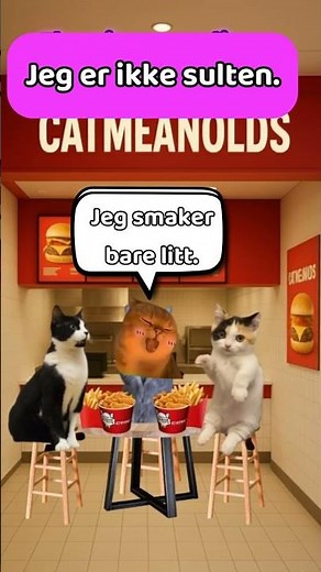 Typisk Katt 😸 Jeg er ikke sulten