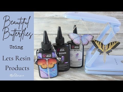 Beautiful Butterflies - using products from @LETSRESIN