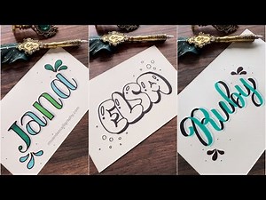 5 Unique Name Writing Styles You Need to Try Creative Lettering Tips NhuanDaoCalligraphy