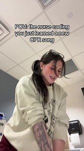 178K views · 1.4K reactions | You should really wake up, this is a great song #nursetok #nurse #cpr #cprsong #nurselife #healthcarehumor #nursecomedy | Brandy Billy | Facebook