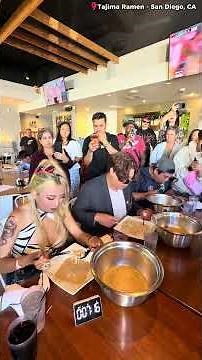 $1000 Prize 10lb Ramen Eating Contest at Tajima Ramen in San Diego, CA #rainaiscrazy