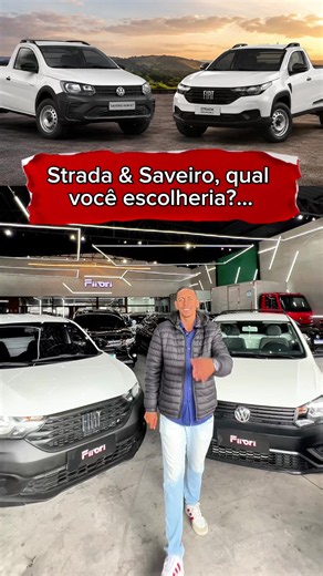 Aqui na Fiiori você encontra as duas opções disponíveis em estoque, ambas em perfeito estado, com laudo 100% aprovado e IPVA 2026 pago. 🚀 • Fiat Strada Endurance CS Plus 1.4 Flex 2022 → 80.000 km • Volkswagen Saveiro Robust 1.6 Flex 2023 → 35.000 km Duas ótimas opções utilitárias para quem busca economia, resistência e custo-benefício no dia a dia. Gostou deste veículo? Clique no link da nossa Bio para falar com um de nossos vendedores e marcar uma visita! 💰 PRECISANDO DE RENDA EXTRA? Marque u