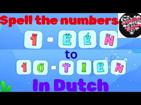 Spell the Numbers 1-10 in Dutch | Speeling the Numbers | How to Write numbers | Videos for Kids