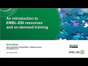 An introduction to EMBL EBI resources