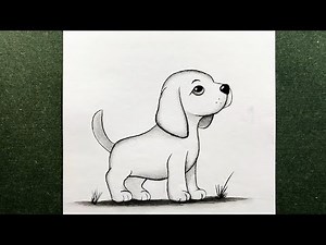 🐾 Cute Puppy Drawing Tutorial 🐾 | Easy Drawing for beginners