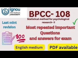 BPCC- 108 Most important questions and answers for exam #ignou #bpcc108 #bpcc #exam #questionanswer