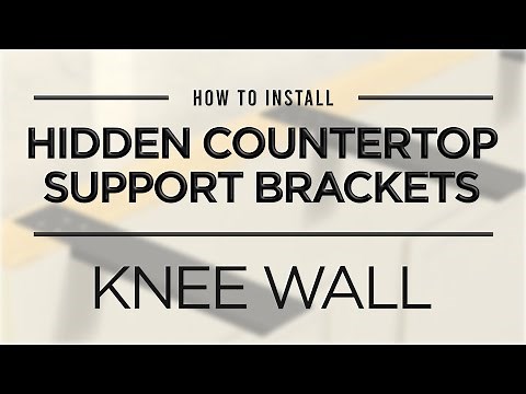 How to Install: Hidden Countertop Support Brackets - Knee Wall