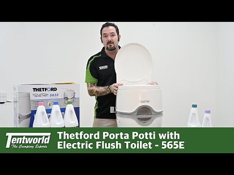 Thetford 565E Porta Potti with Electric Flush Toilet - Walk Around & Review.