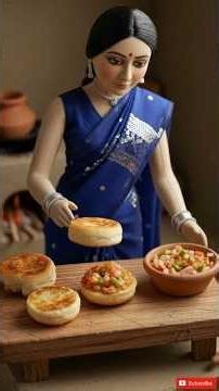 TINY INDIAN BURGER ASMR 🍔🌿 | Miniature Doll Cooks a Cozy Village Snack #shorts