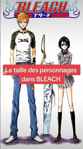 Bleach - Size Comparison How tall are Bleach characters ? anime size comparison