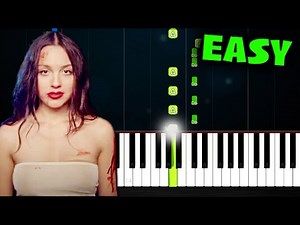 Olivia Rodrigo - vampire - EASY Piano Tutorial