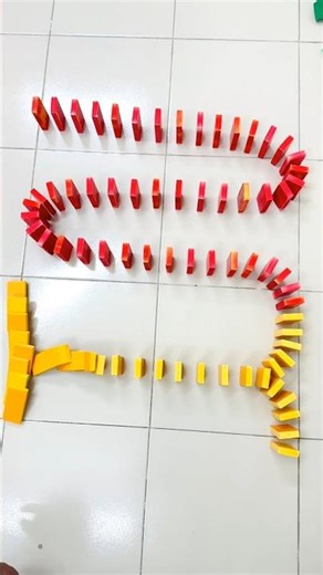 Only 1% Can Watch This Domino Fall Without Blinking 👀” #dominoes #trending #shorts